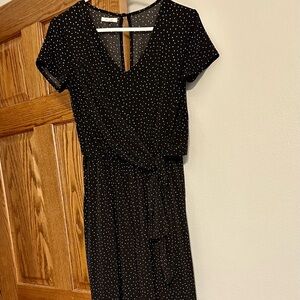 Black Polka Dot Pantsuit